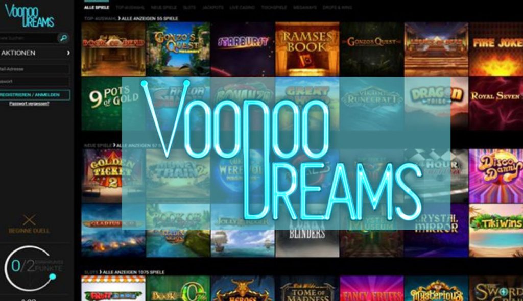 VoodooDreams is a safe website for playing casino games
